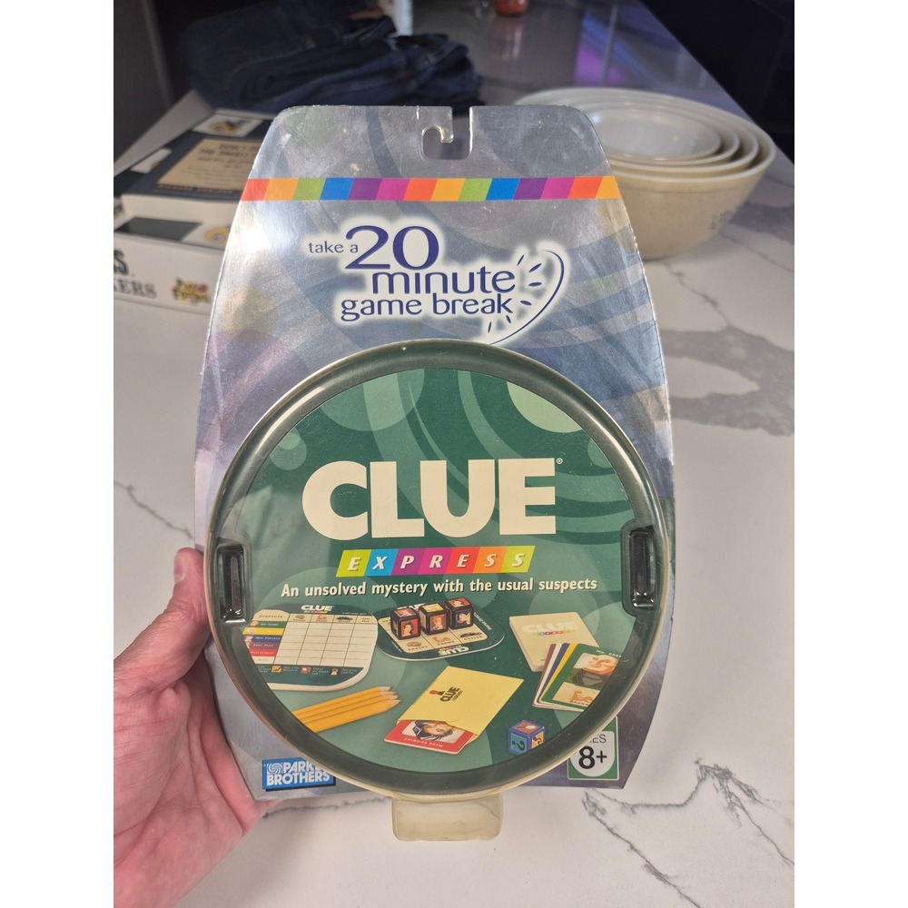 Clue Express‎ Travel Board Game 2007 Parker Brothers Hasbro Game Pod New NIP
